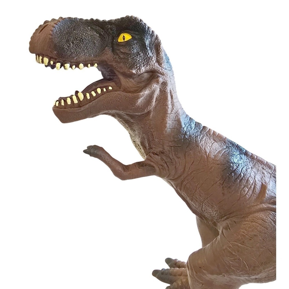 Tyrannosaurus Rex Dinosaur 2011 Large Rubber Toys R Us 12" Multicolor 2112A - Picture 8 of 9